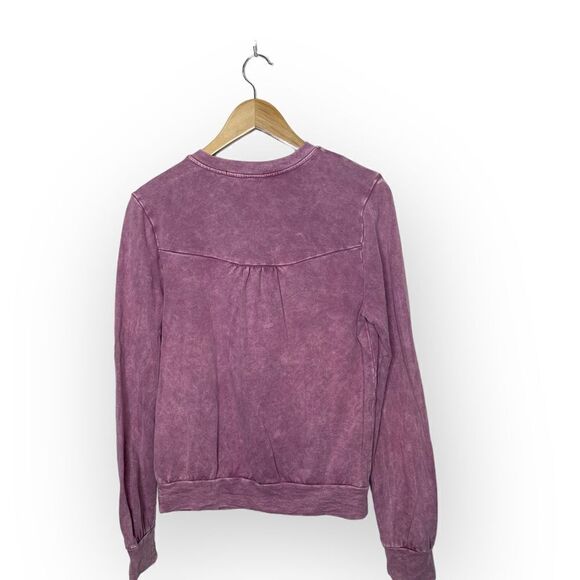 Anthropologie eri + ali Weckerlie Scalloped Sweatshirt - Picture 7 of 8